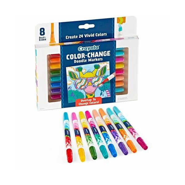 Crayola Markers, Dual-Ended, Color-Changing, 24 CYO588315 - main